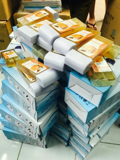 Combo 2 Hộp sáp wax runcaili và combo 100 giấy Wax lông nóng tại nhà | BigBuy360 - bigbuy360.vn