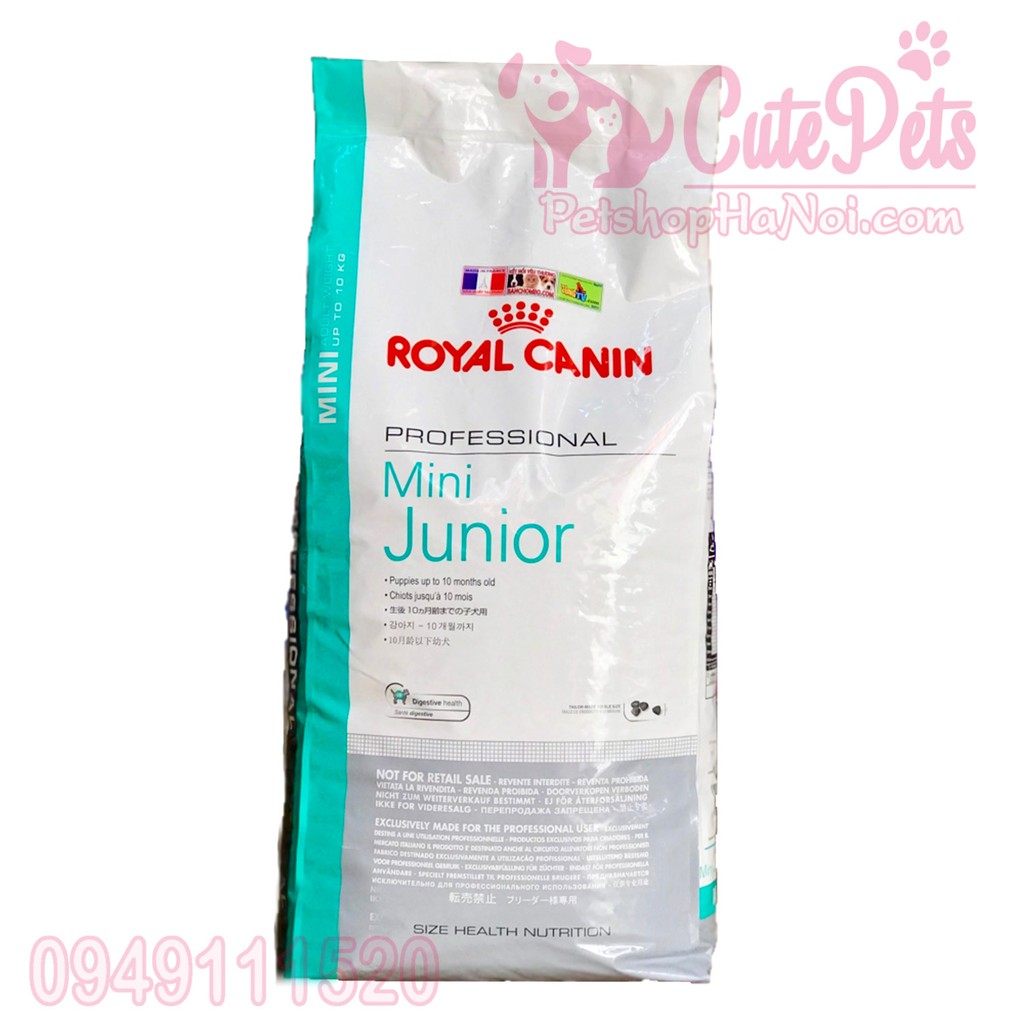Thức ăn cho chó con Royal Canin Mini Junior - CutePets Phụ kiện chó mèo Pet shop Hà Nội