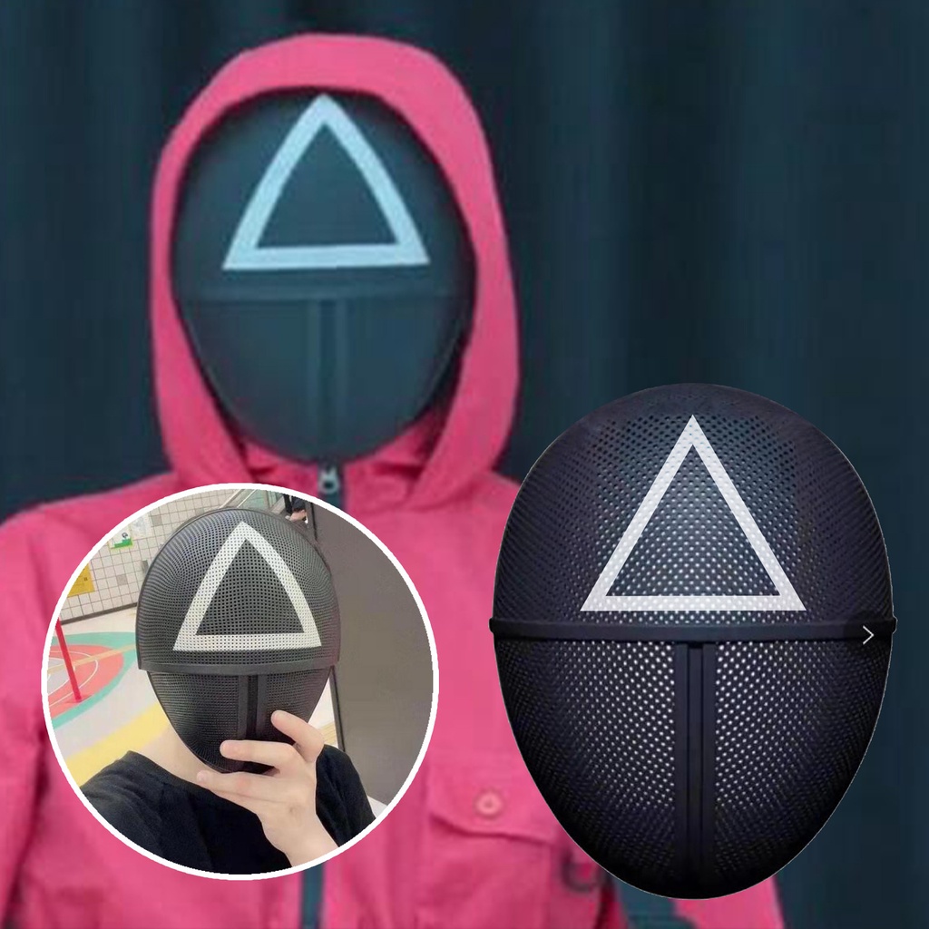 [Hàng mới về] Mặt nạ hóa trang Squid Game phong cách Hàn Quốc cho nam và nữ