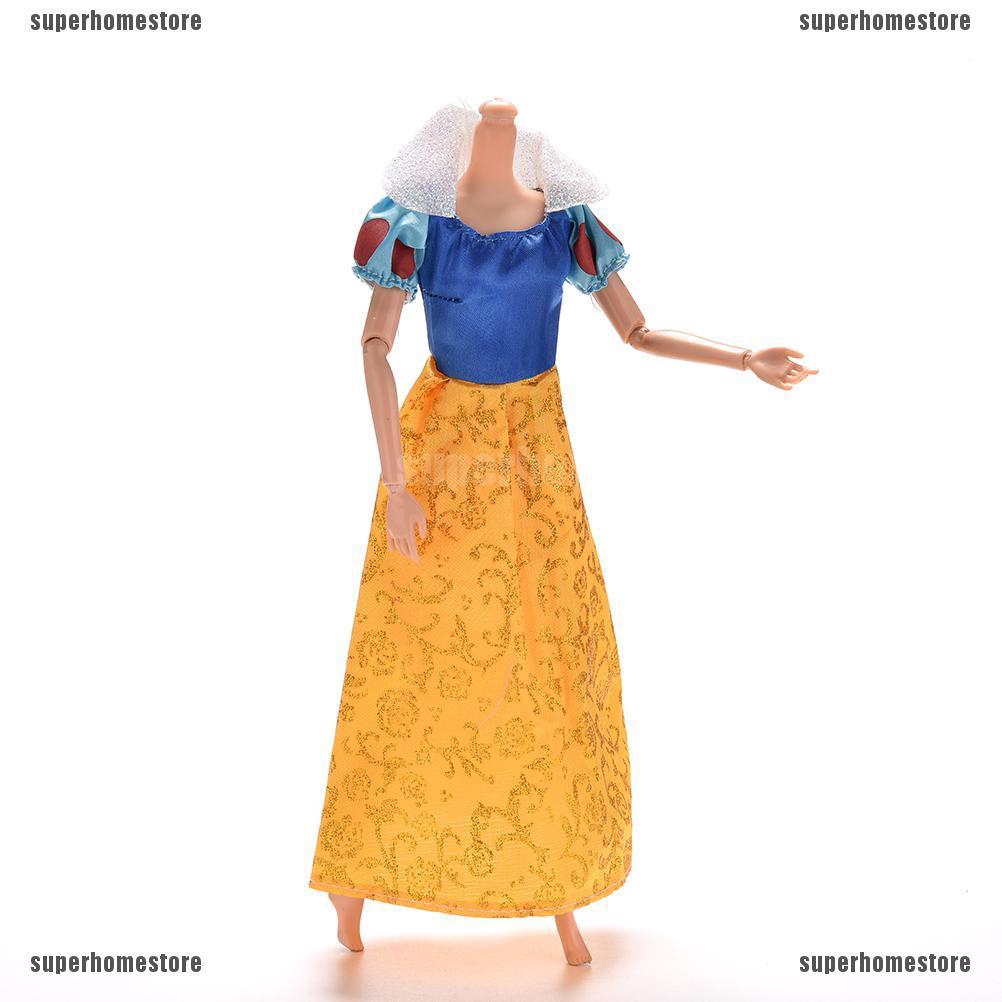 1 Đầm Công Chúa Bạch Tuyết Cho Búp Bê 11 "