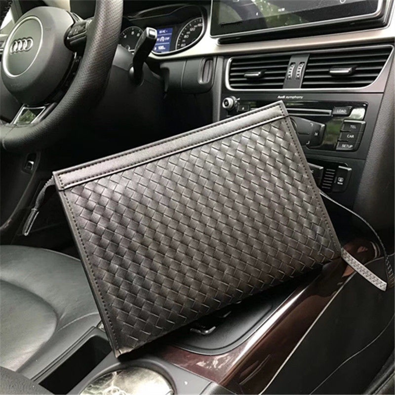 Túi da cầm tay thêu họa tiết thời trang cho nam | BigBuy360 - bigbuy360.vn