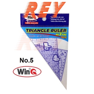 Bộ 2 thước eke vẽ kỹ thuật winq - no.5