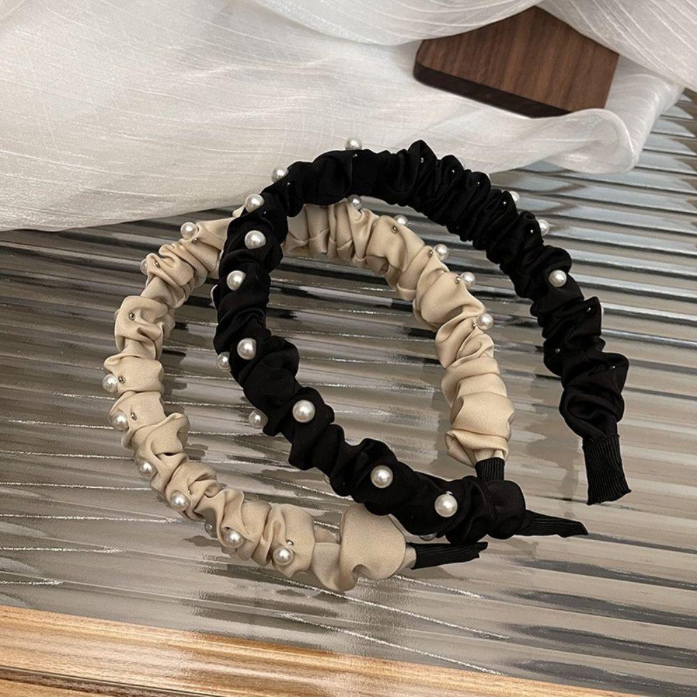 ANEMONE Băng Đô Cài Tóc Đính Ngọc Trai Thanh Lịch Cho Cô Dâu