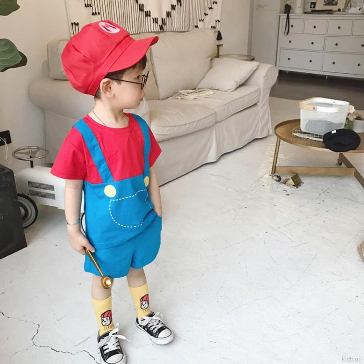 Bộ Quần Áo Hóa Trang Nhân Vật Mario Dành Cho Bé Trai Và Bé Gái (Có Thể Tuỳ Chọn)