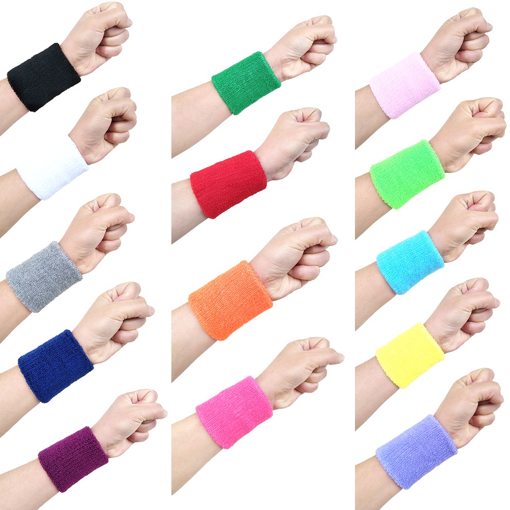Vòng Tay Cotton Thể Thao Giữ Ẩm Vận Động Thể Thao Thấm Mồ Hôi Cho Nam Và Nữ