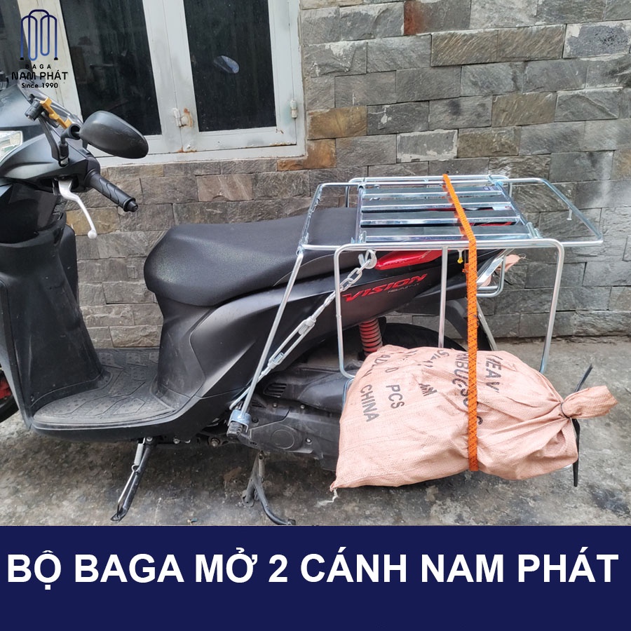 Phụ kiện 2 cánh gập mở cho baga chở hàng