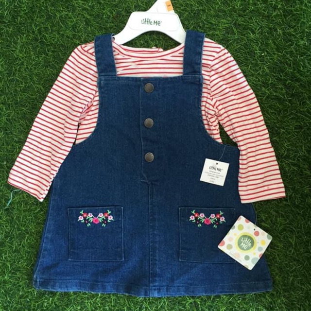 Set váy yếm Little Me