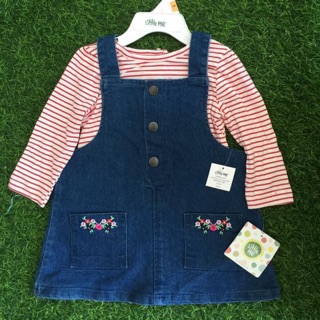Set váy yếm Little Me