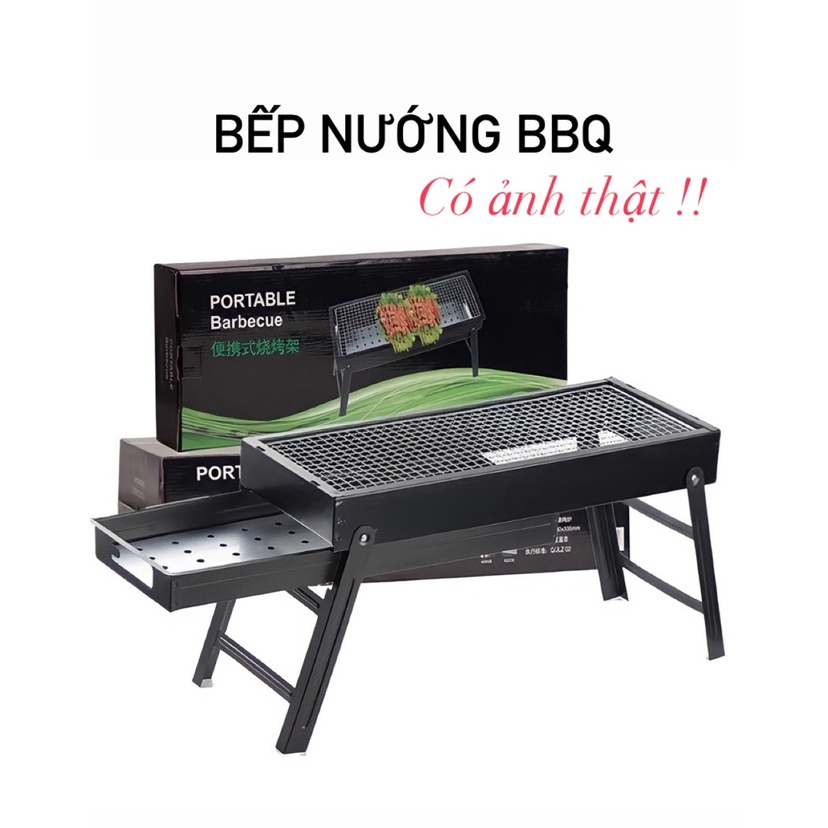 Bếp nướng than hoa𝙓𝘼̉ 𝙇𝙊̂̃ BBQ ngoài trời không thể thiếu.