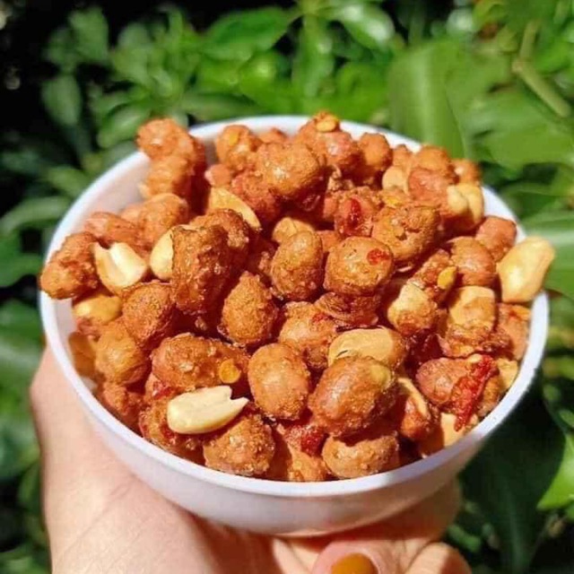 500G ĐẬU PHỘNG RANG TỎI ỚT NGON BÁ CHÁY