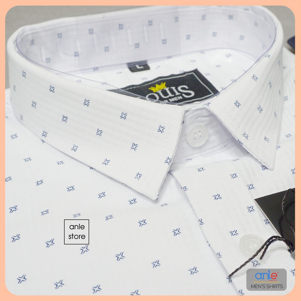 Áo sơ mi nam họa tiết Luxury LOUIS chấm bi cực đẹp form SlimFit Hàn Quốc Cotton cao cấp xuất khẩu Ảnh thật và Video