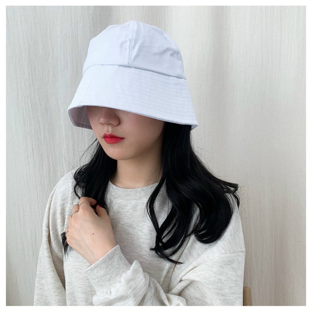 Nón bucket vành cụp trơn nhiều màu phong cách Ulzzang Unisex ZA015