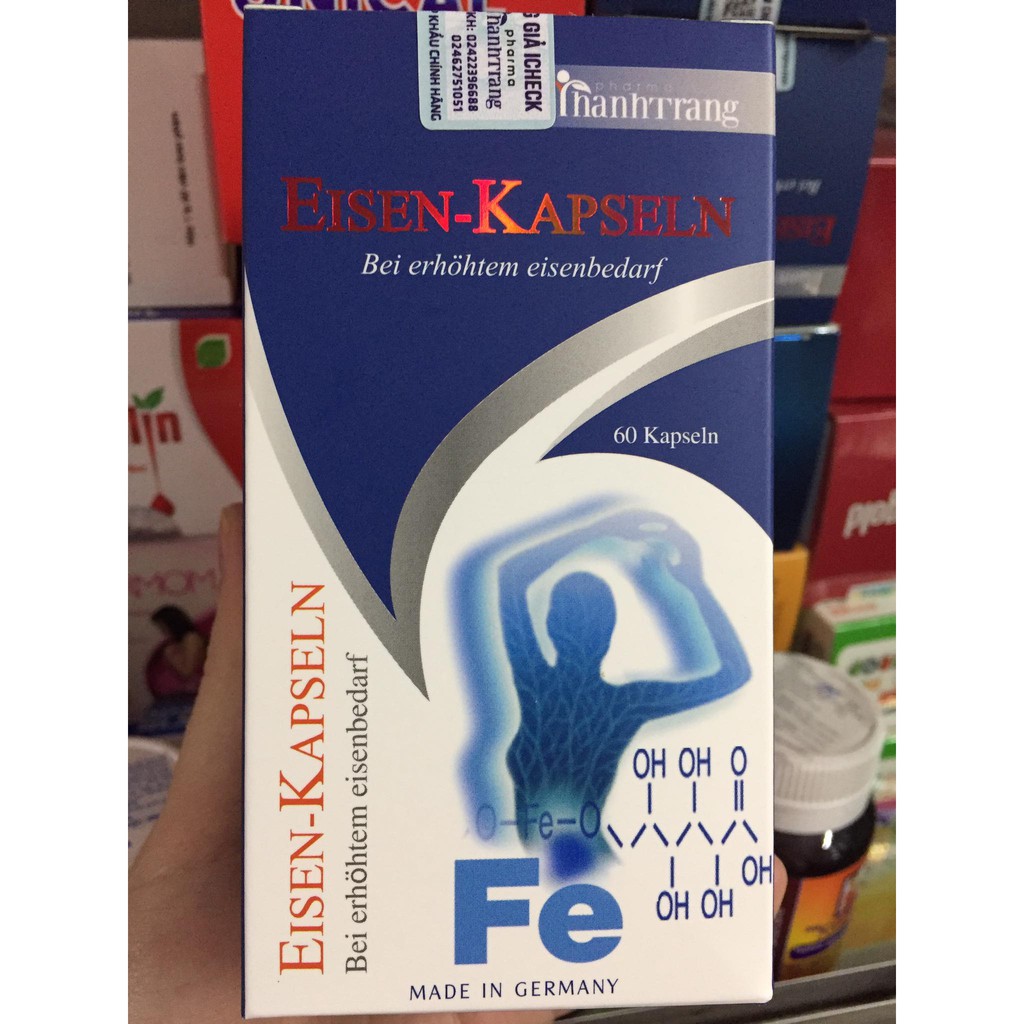 Viên uống bổ sung sắt FE Eisen-Kapseln