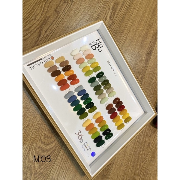Set sơn gel Habo 36 màu cao cấp tặng bảng màu như hình