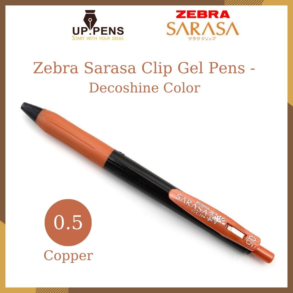 Bút gel Zebra Sarasa Clip - 0.5mm – Decoshine Color – Màu đồng (Copper)
