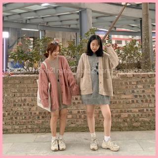 Áo Cardigan len hoạ tiết