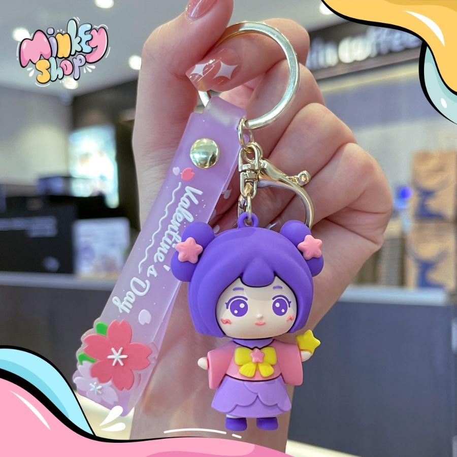 Móc Khoá Cặp Đôi Valentine Dễ Thương Nhiều Mẫu Phụ Kiện Túi Xách, Balo, Cặp Xách, Ô tô Cute 02MKBe -Minkey