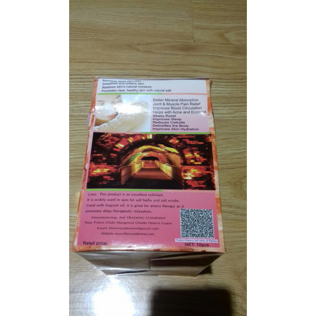 Hộp Muối Tắm Himalaya 1kg. 10 gói nhỏ. Tẩy sạch tế báo chết. Trị Viêm nang lông, viêm lỗ chân lông. | BigBuy360 - bigbuy360.vn