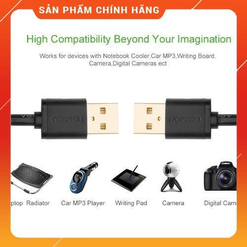 Dây USB 2.0 (đực sang đực) mạ vàng chính hãng UGREEN US102 dailyphukien | BigBuy360 - bigbuy360.vn