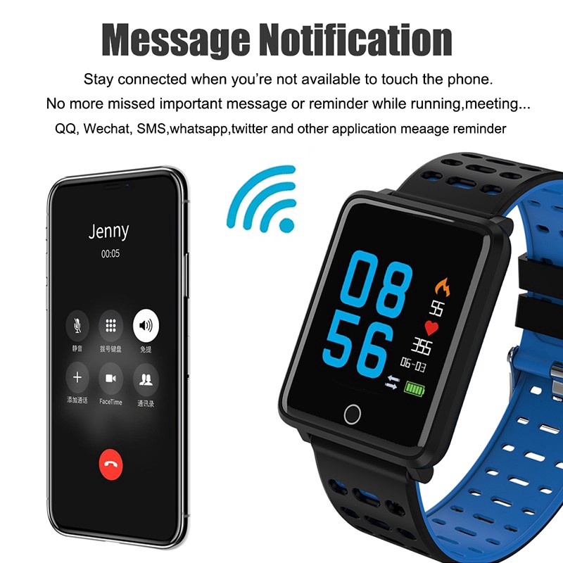 Đồng Hồ Thông Minh F3 Chống Nước Ip68 Theo Dõi Sức Khỏe Kết Nối Bluetooth Cho Ios Android