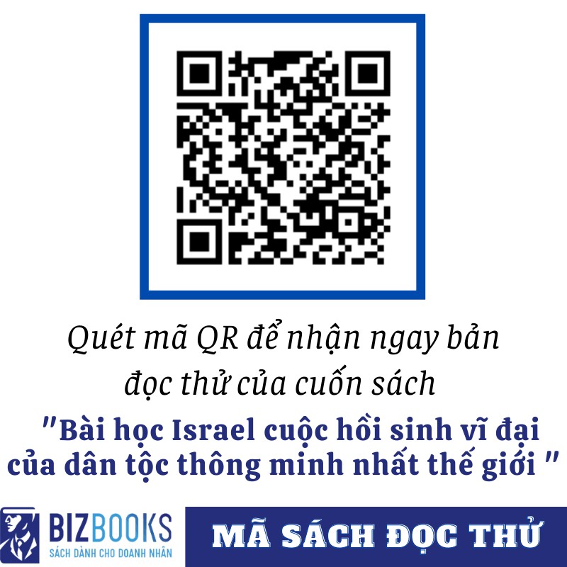 BIZBOOKS - Sách - Bài Học Israel Cuộc Hồi Sinh Vĩ Đại Của Dân Tộc Thông Minh Nhất Thế Giới - 1 BEST SELLER