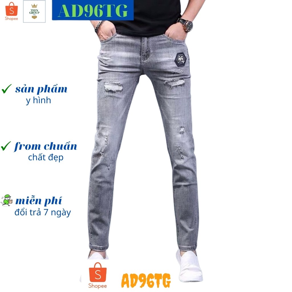 Quần Jean Nam TENJI STORE AD96TG Jean Nam Mẫu Mới Trẻ Trung Thời Trang TG SMN Hàng Cao Cấp Giá Gốc Tận Xưởng (43 - 70KG)