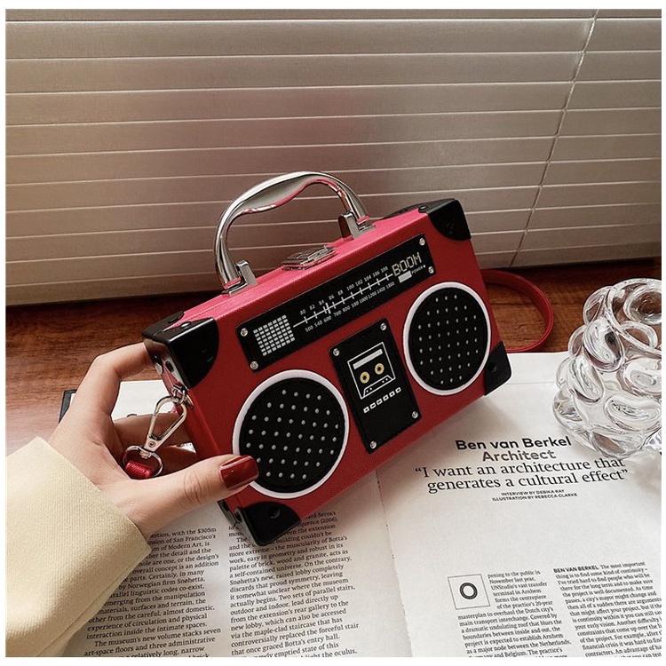 Túi Đeo Chéo Hình Radio Phong Cách Mới Sáng Tạo Ngộ Nghĩnh