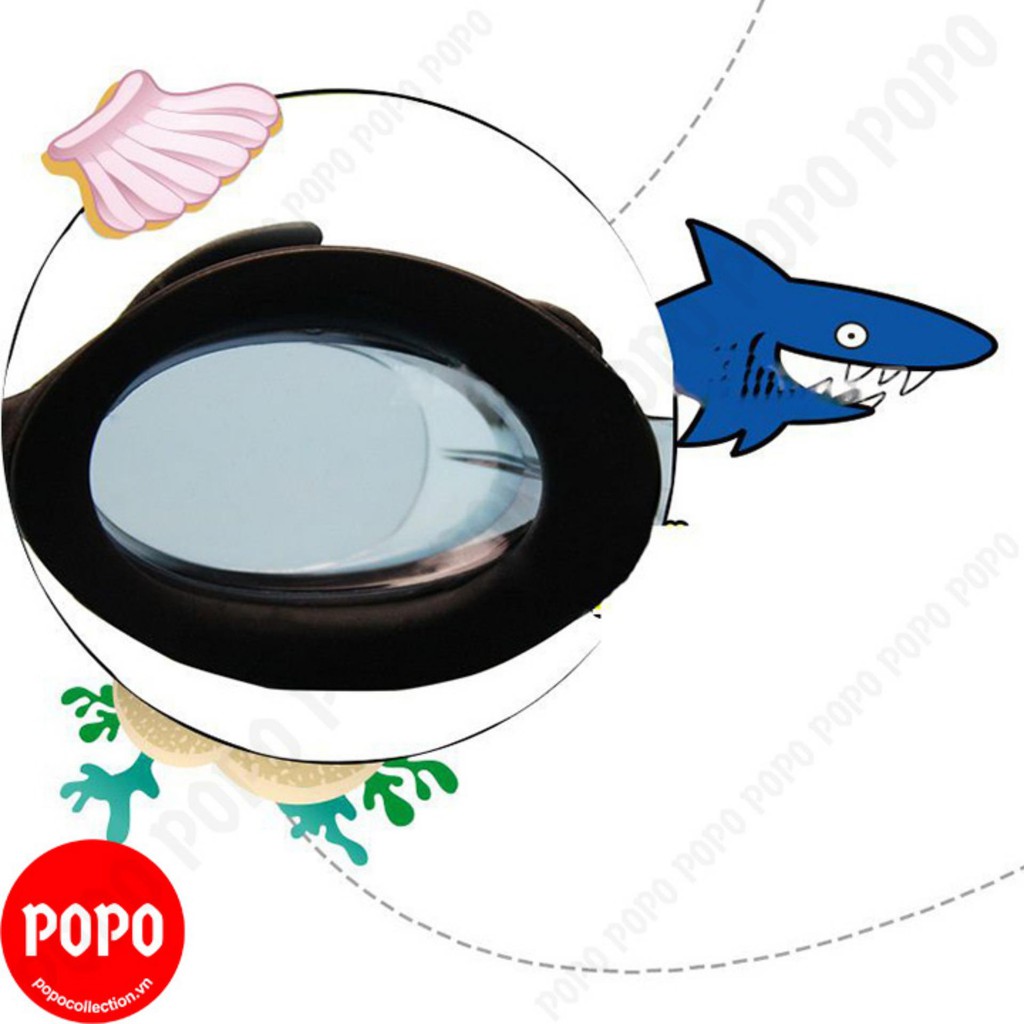 Kính bơi cho bé POPO 1580 với mắt kiếng cản tia UV dùng cho trẻ em từ 2 tuổi bơi lội an toàn