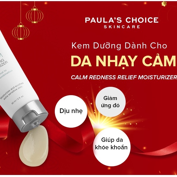 [PAULA'S CHOICE] Kem Dưỡng Ẩm Phục Hồi Da Dầu Nhạy Cảm Kích Ứng Calm Restoring Moisturizer Normal To Oily 60ml (Mã 9180)