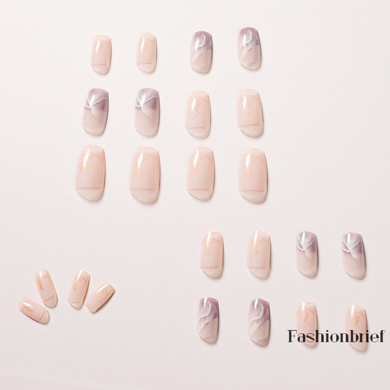 Set 24 móng tay giả trang trí nghệ thuật