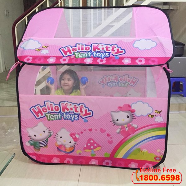 Đồ chơi Nhà bóng cho bé Hello Kitty lớn màu hồng A999-208