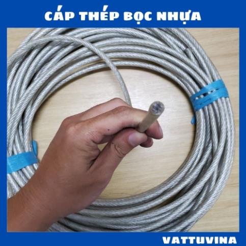 Dây Cáp Thép Bọc Nhựa 3MM,5MM, 6MM, 8MM, 10MM, Bán Lẻ Theo Mét - CÁP THÉP THỦ ĐỨC