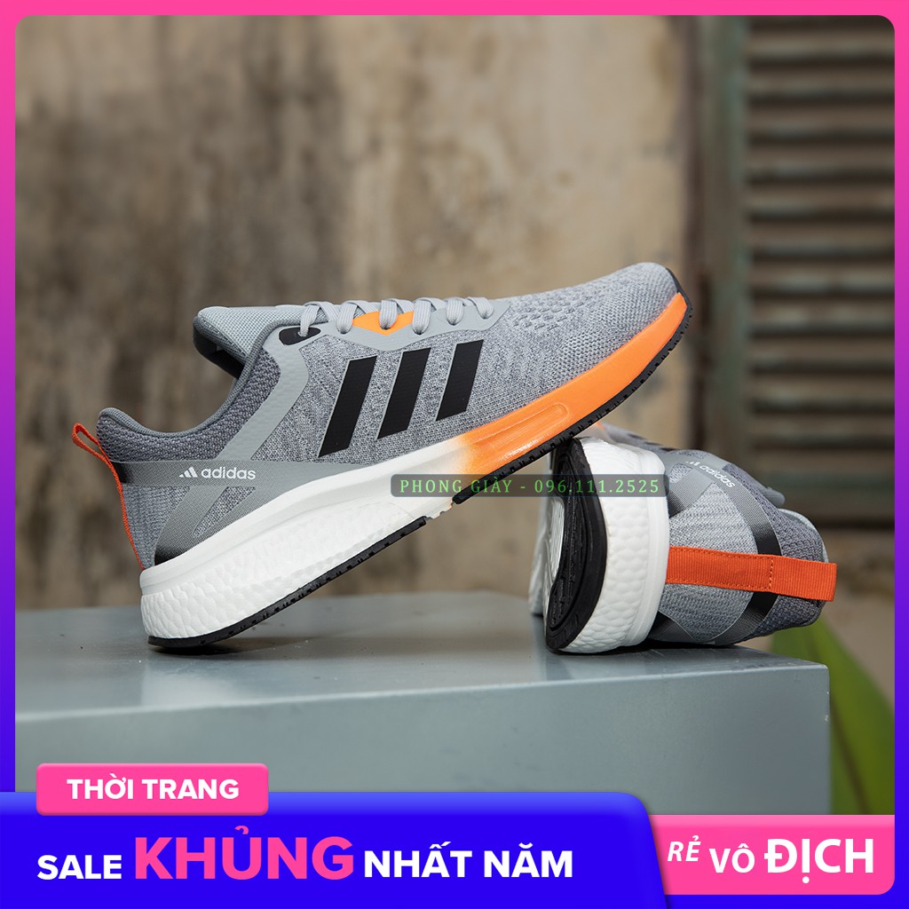 Giày Sneaker Nam D515 Màu Ghi Sáng