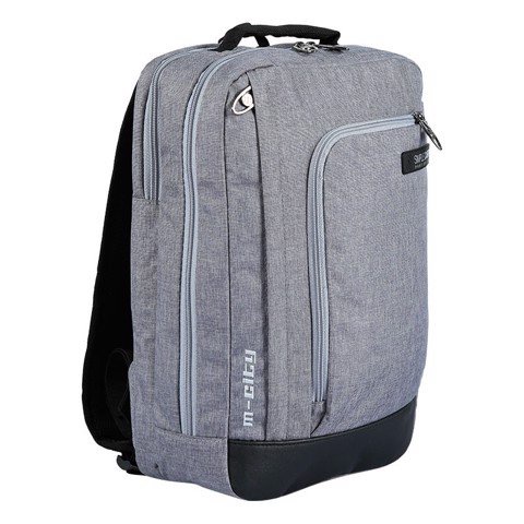 Balo laptop 14 inch Hàn Quốc SIMPLE CARRY M City màu xám lông chuột siêu nhẹ chống nước