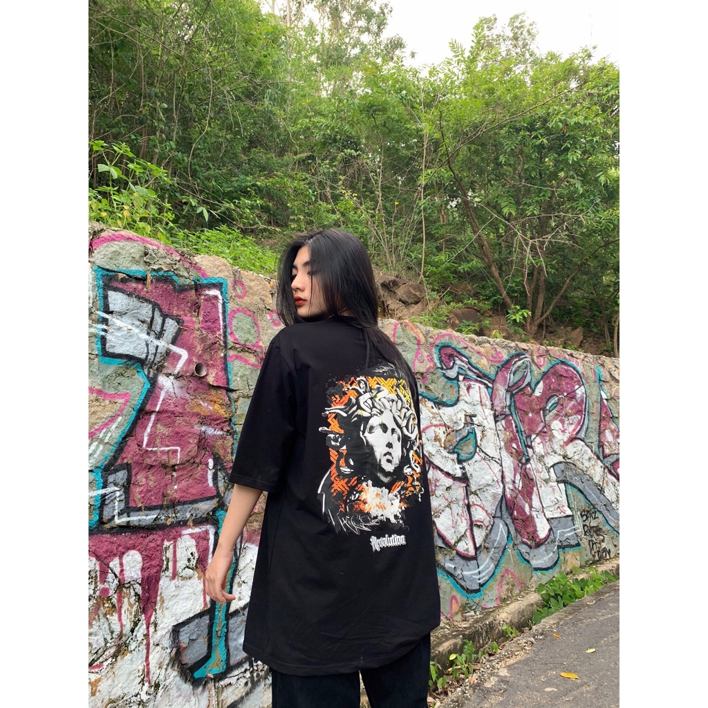 Áo Thun unisex nam nữ trơn Local Brand Revolution Fallen Angel cotton form rộng oversize nhiều màu phong cách Ulzzang