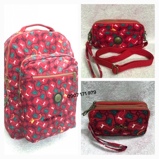 Combo Balo Kipling, Túi Đeo chéo Kipling Vnxk Bóp Cầm Tay Kipling