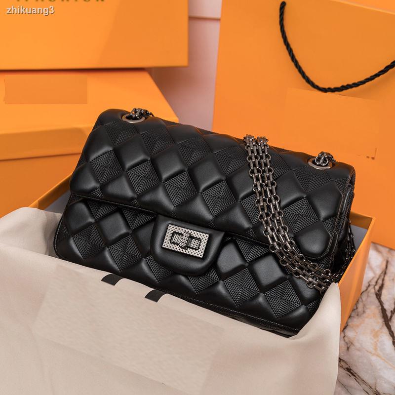 Túi Bé Gái Boutique Túi Nữ 2021 Hợp Thời Trang Da Thật Hình Thoi Dây Xích Túi Thời Trang Phù Hợp Với Vai Nhỏ Túi Đeo Vai Nhỏ Túi Vuông Nhỏ