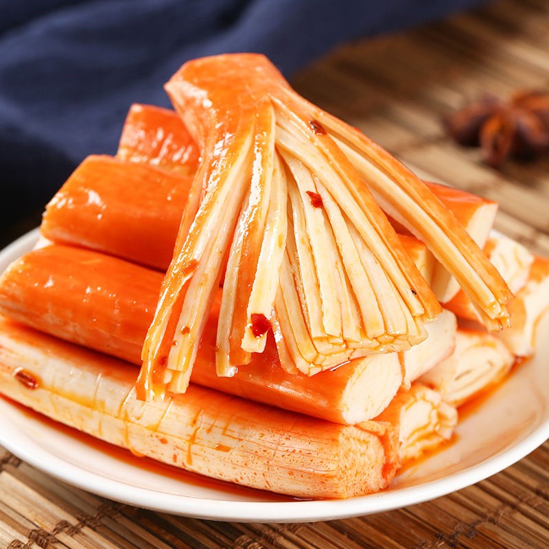 Thanh Cua Sốt Cay Hồ Nam Ăn Liền 1 gói 14g - Thanh Cua Ăn Vặt Trung Quốc