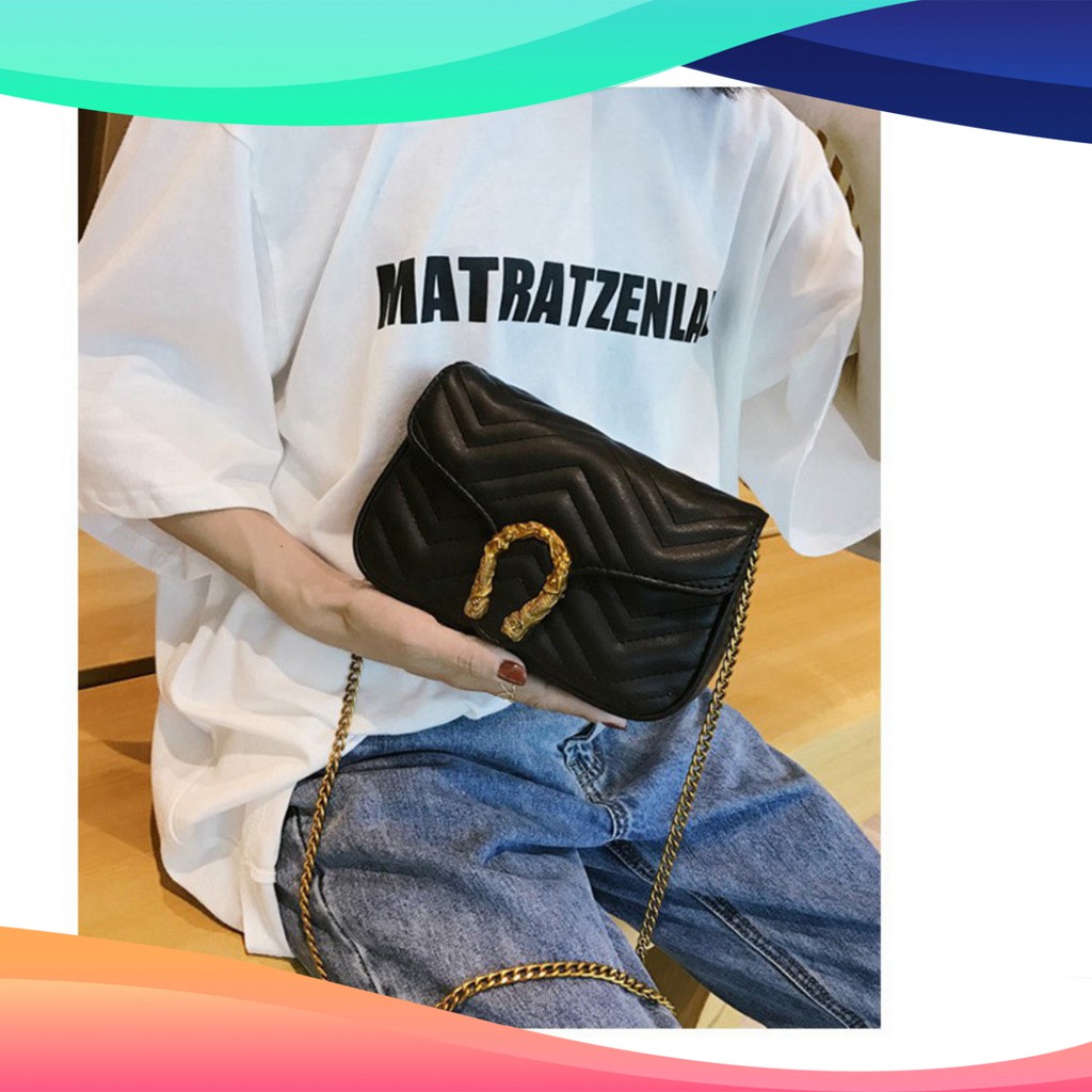 Túi xách nữ đeo chéo khóa đồng hình móng ngựa cao cấp trẻ trung thanh lịch TX23 túi đeo vai T.xách Chip Xinh