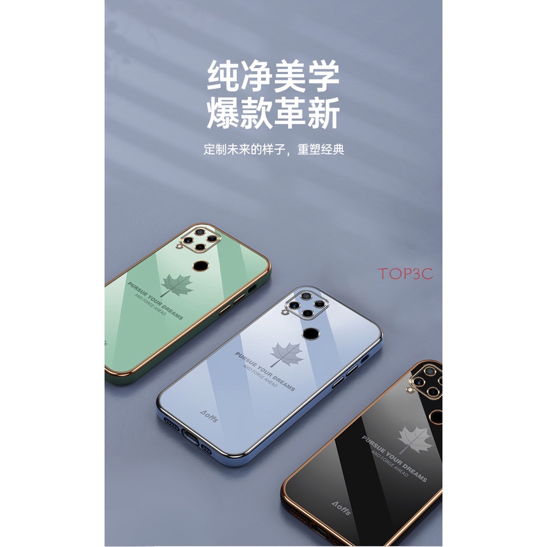 Ốp Điện Thoại Hình Lá Phong Cho OPPO reno 10 A18 Reno 7 4G 6 4G 7Z 5G 6Z 5 4F 5F 4 4G 3 A91 2F OPPO Reno 7 4G