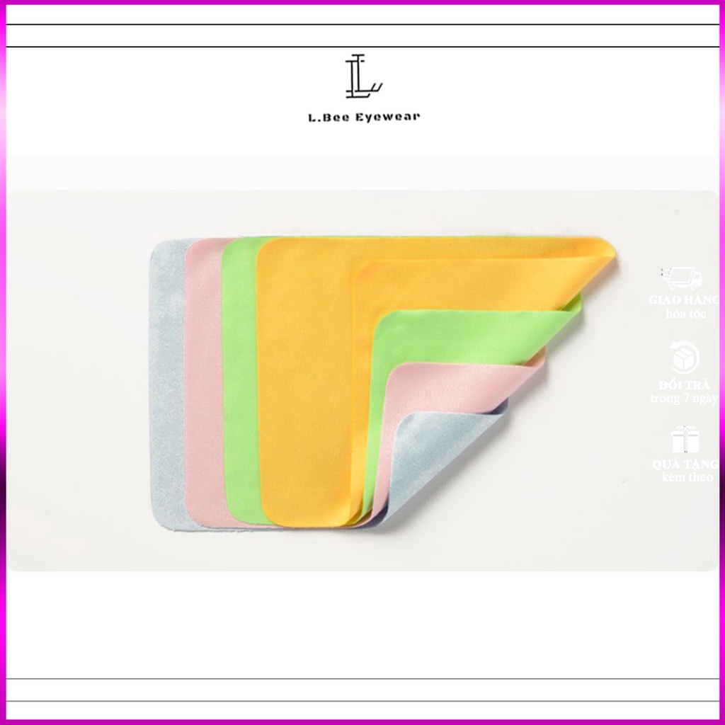 Khăn lau mắt kinh chuyên dụng cao cấp vải dày mịn L.BEE EYEWEAR tăng thời gian sử dụng của mắt kính