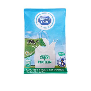 Sữa tươi bịch cô gái Hà Lan (Dutch Lady) 220ml - có đường