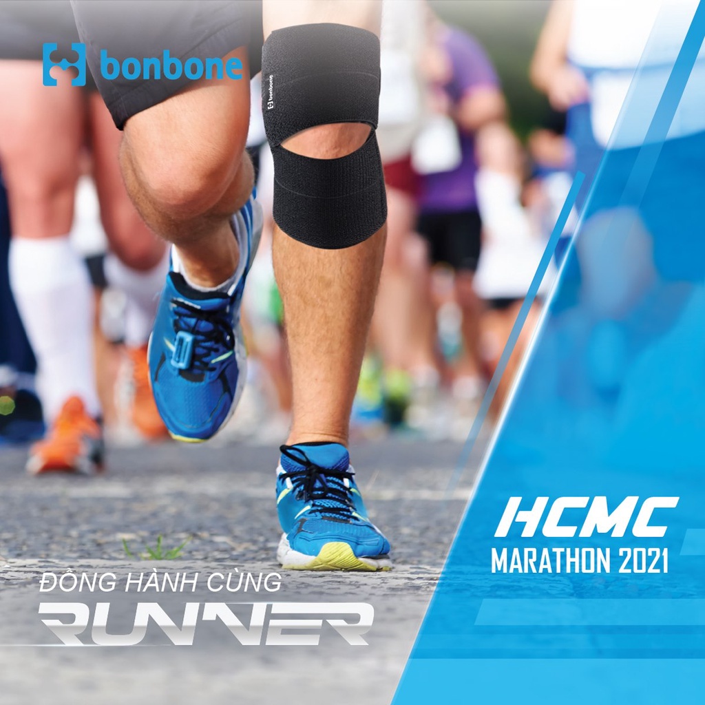 Băng bảo vệ đầu gối Bonbone Free Knee Supporter KI bảo vệ và cố định khớp gối hạn chế chân thương khi vận động | Medifa