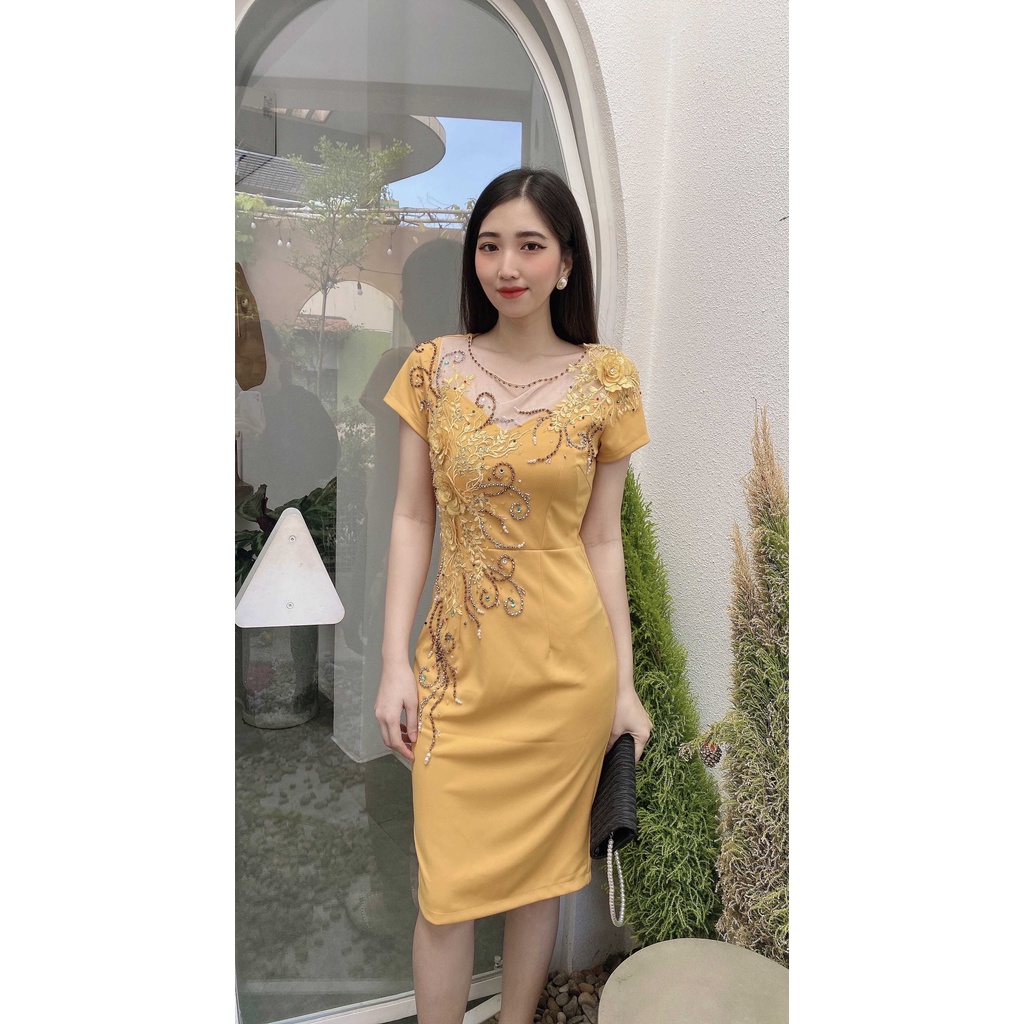 đầm nữ thiết kế tuổi trung niên nữ