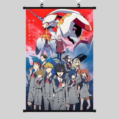 Poster vải anime Daling in the Franxx 30x45 tranh vải