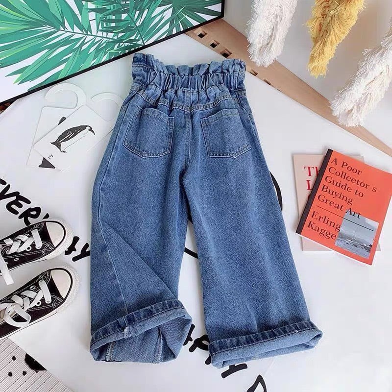 QUẦN JEANS CẠP CAO CHO BÉ YÊU