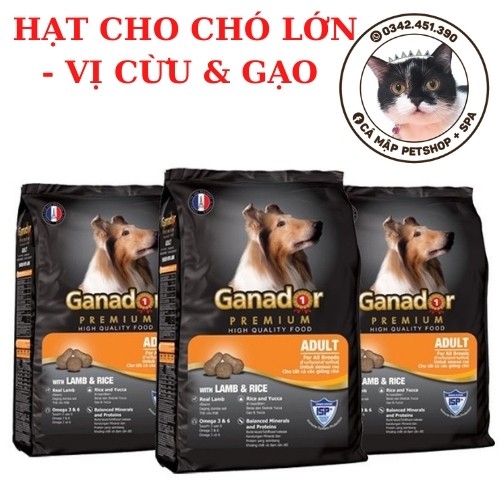 Hạt cho chó Ganador đủ vị, Thức ăn hạt cho chó Ganador nhiều vị - Túi 400gr