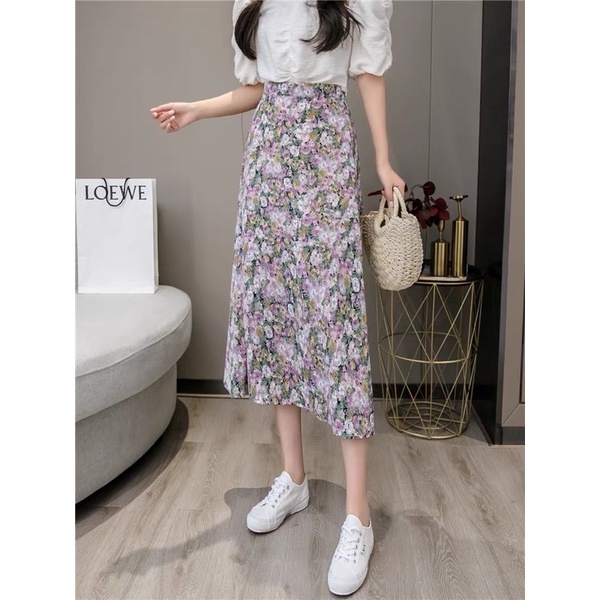 Chân váy hoa ulzang, chân váy hoa xoè trẻ trung | BigBuy360 - bigbuy360.vn