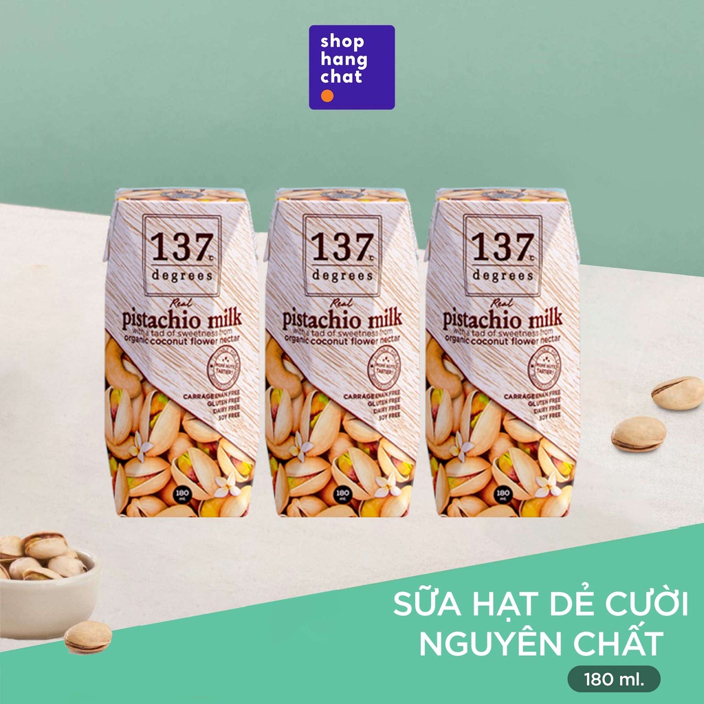 Sữa Hạt 137 Degrees Thái Lan Nguyên Chất, Không Đường, Không Sữa bò, không Chất Bảo Quản