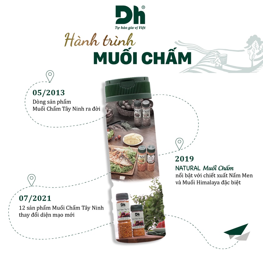 Muối ớt sấy Dh Foods muối chấm hoa quả 110gr